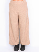 Soyaconcept ribbed trousers with elastic waist beige